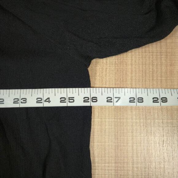 Umgee NWT Womens Lace Peasant Top Size XL Black Embroidered Bohemian Whimsigoth - Picture 7 of 9